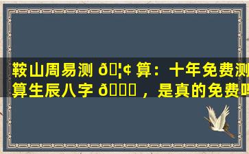 鞍山周易测 🦢 算：十年免费测算生辰八字 🐛 ，是真的免费吗